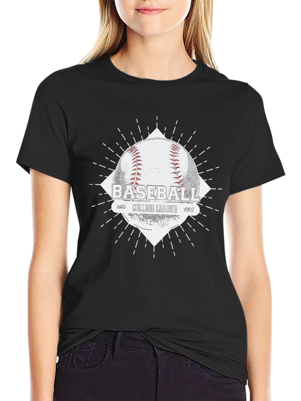 Baseball College League Graphic Tee