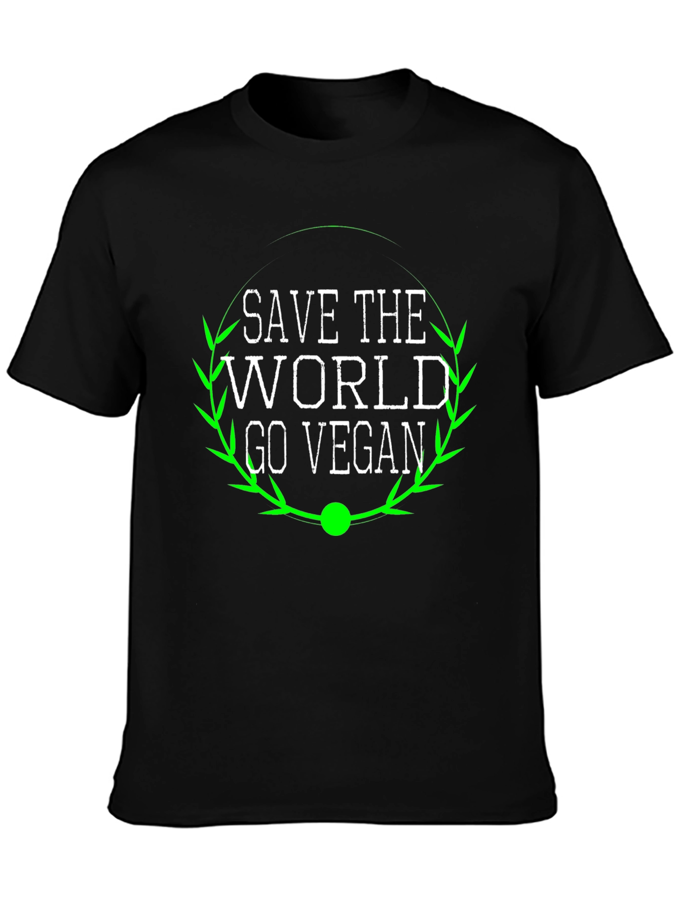 Save the World Go Vegan Graphic Tee