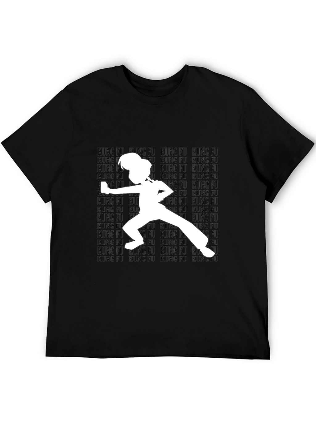 Kung Fu Silhouette T-Shirt - Black