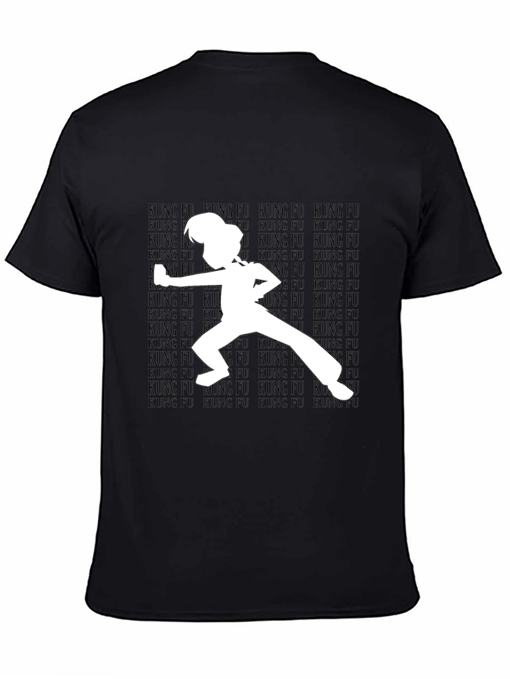Kung Fu Silhouette T-Shirt - Black