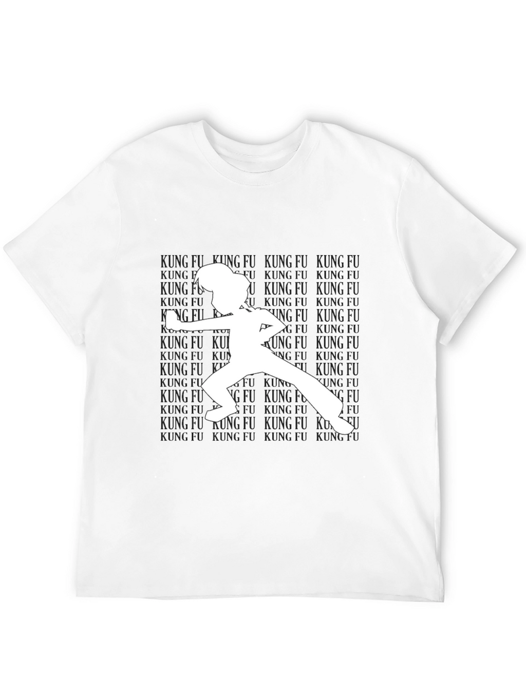 Kung Fu Silhouette T-Shirt - Black