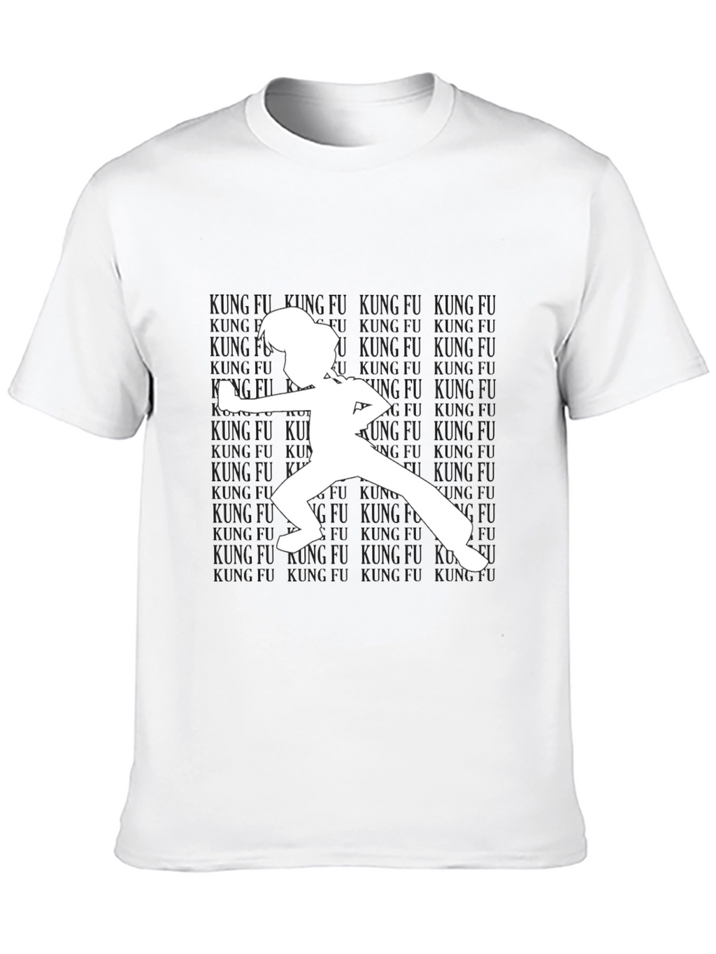 Kung Fu Silhouette T-Shirt - Black