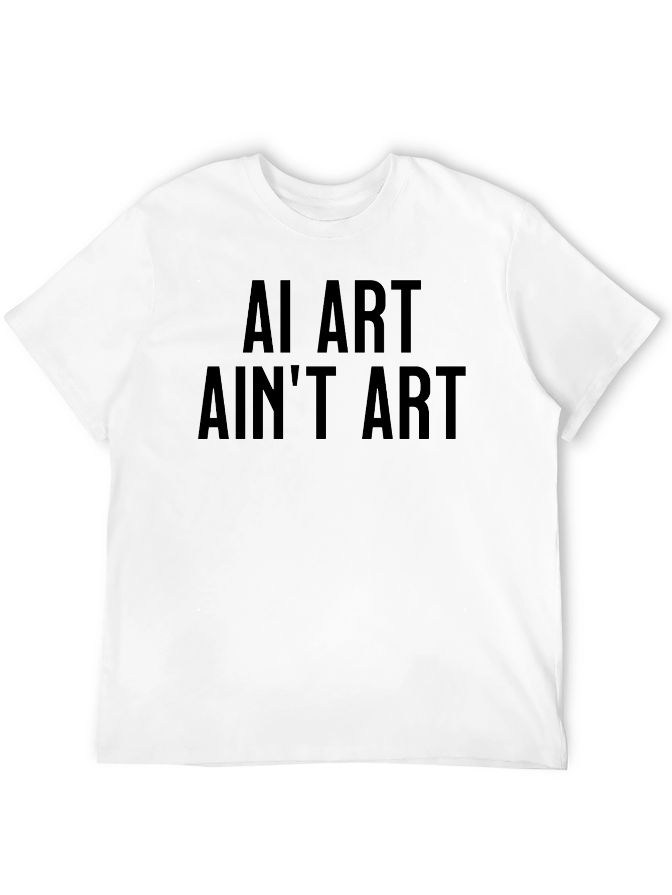 AI Art Aint Art - Black Graphic T-Shirt