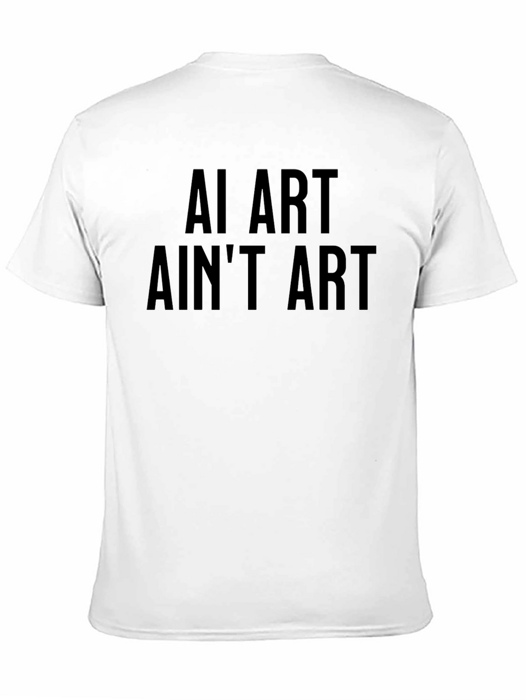 AI Art Aint Art - Black Graphic T-Shirt