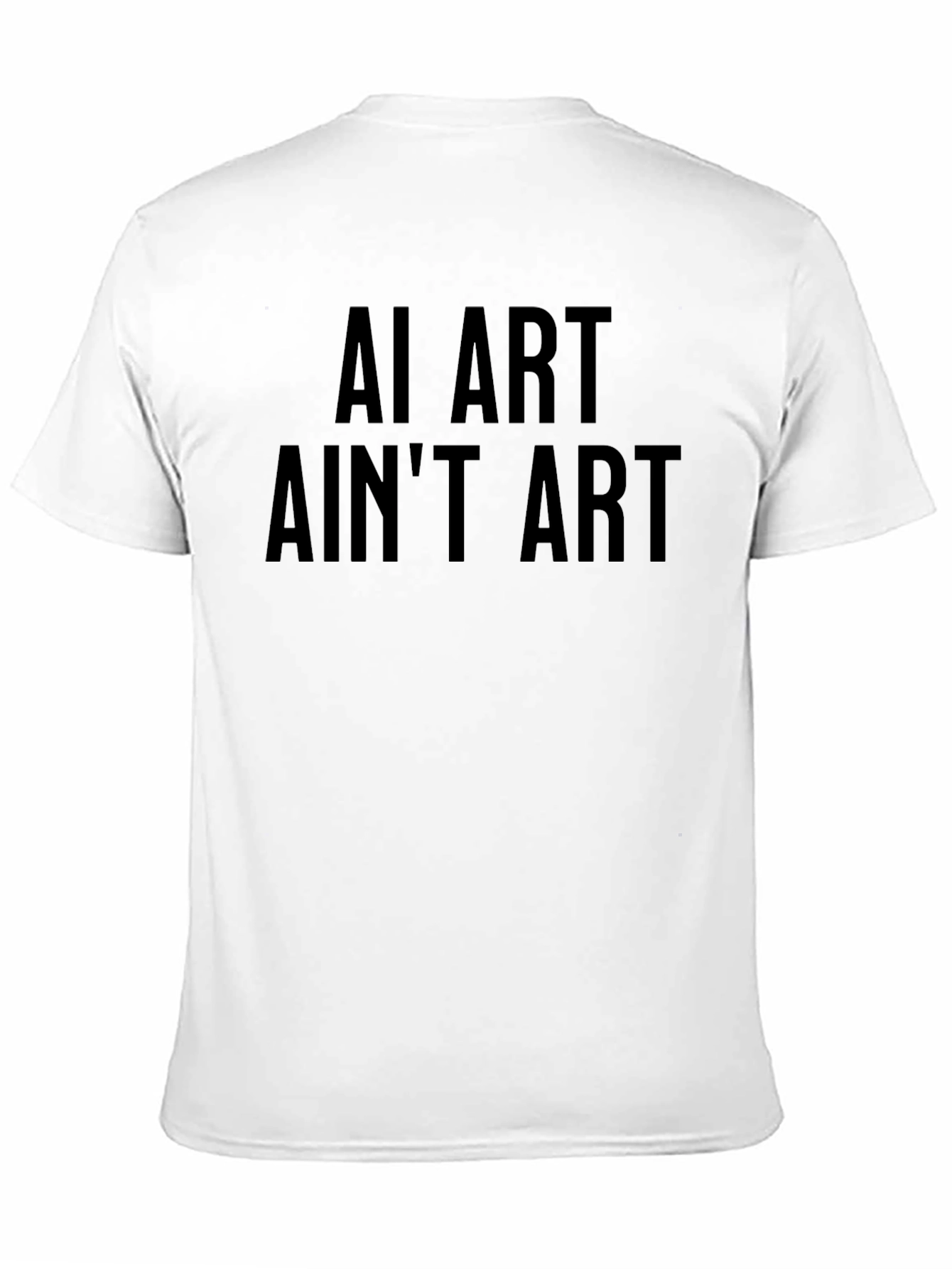 AI Art Aint Art - Black Graphic T-Shirt