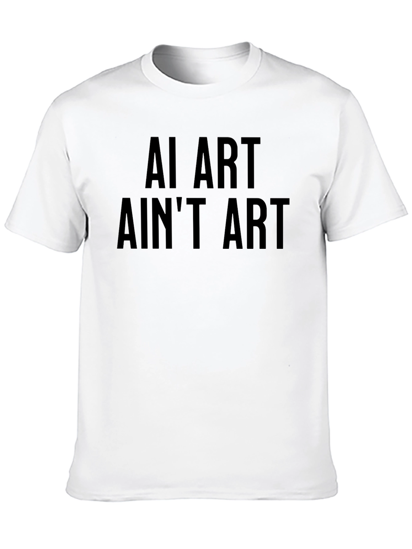AI Art Aint Art - Black Graphic T-Shirt