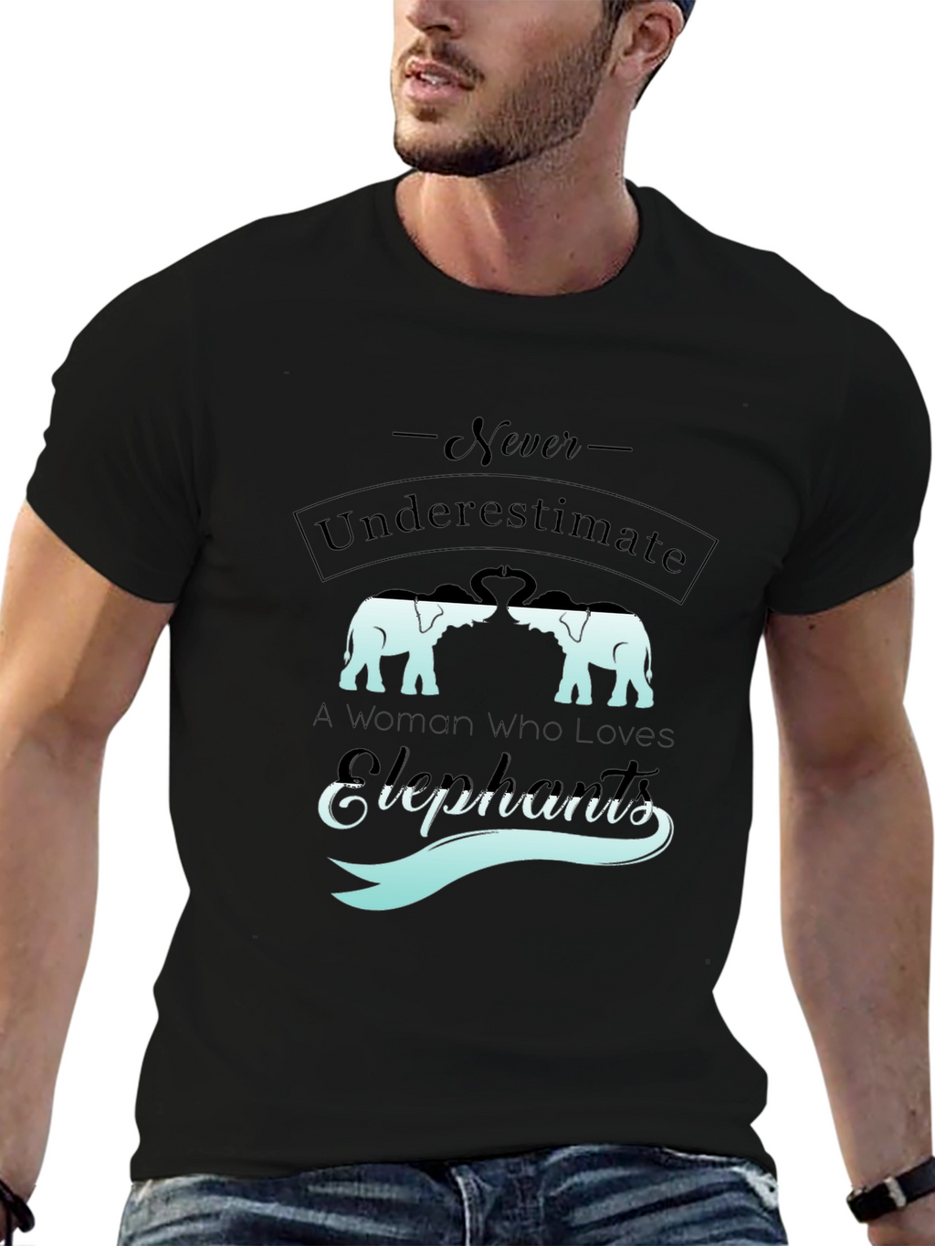 Elephant Lovers Graphic Tee - Never Underestimate