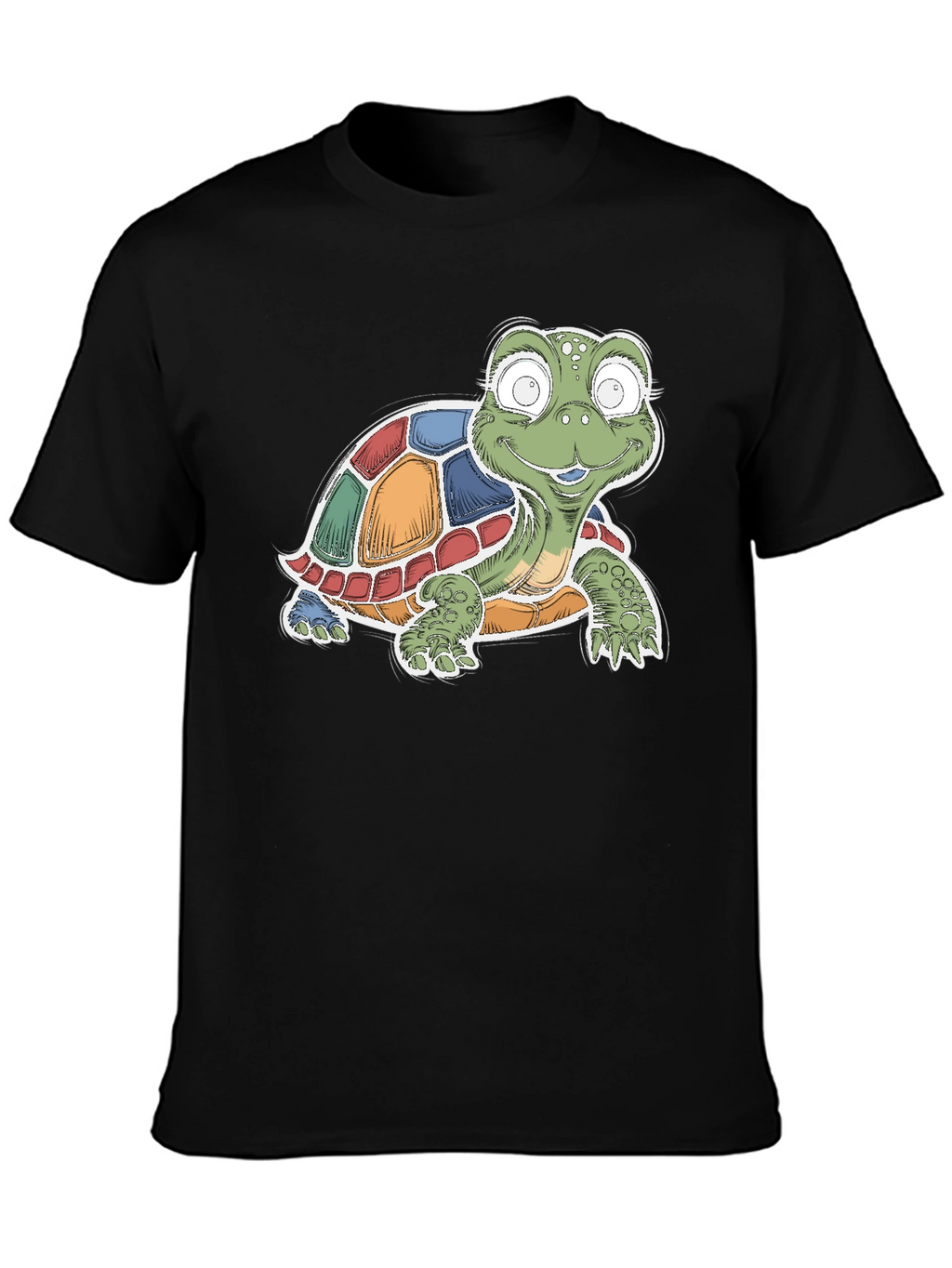 Cartoon Turtle Graphic Tee - Fun & Unique