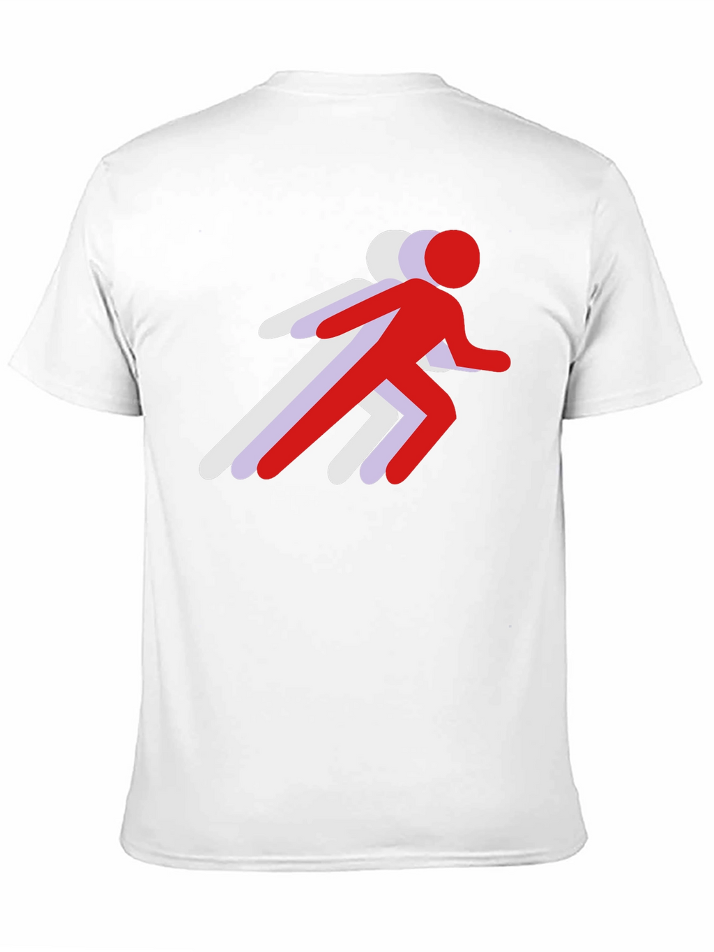 Running Stick Figure Graphic Tee - Black