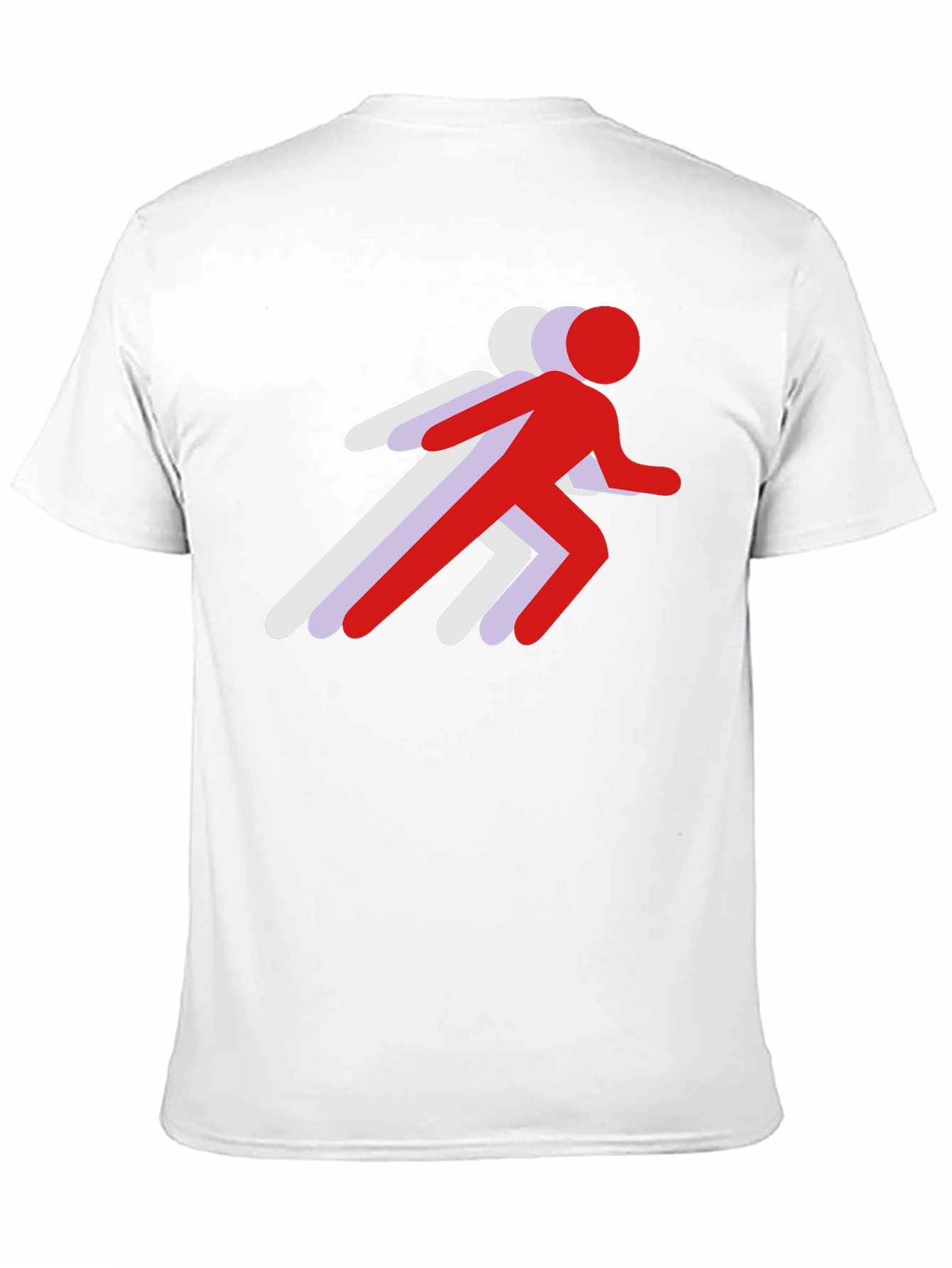 Running Stick Figure Graphic Tee - Black