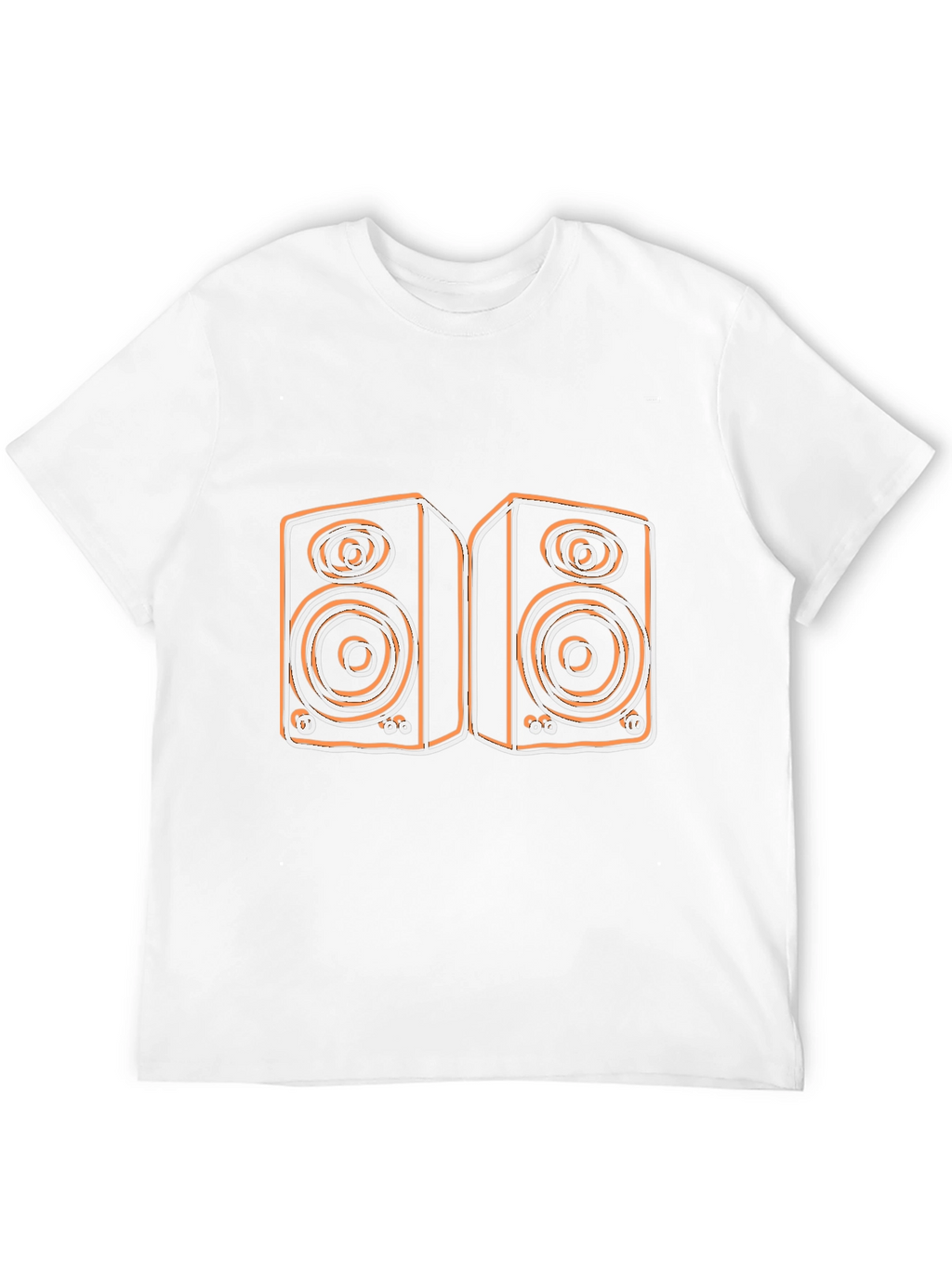 Speaker Graphic Tee - Modern Music Lover T-Shirt