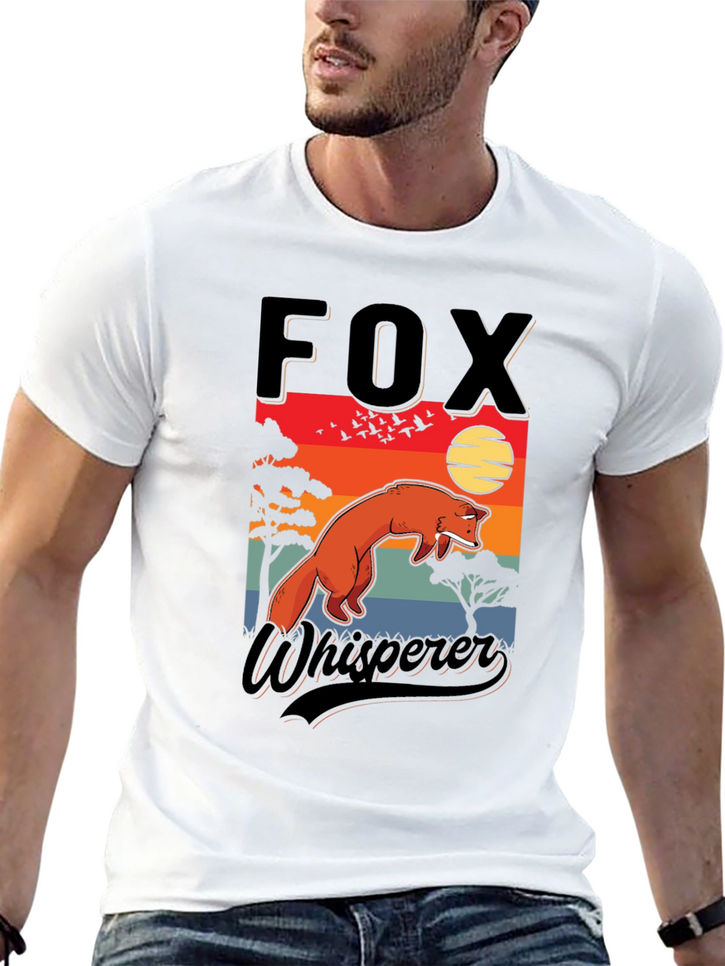 Fox Whisperer Graphic T-Shirt - Nature Inspired Design