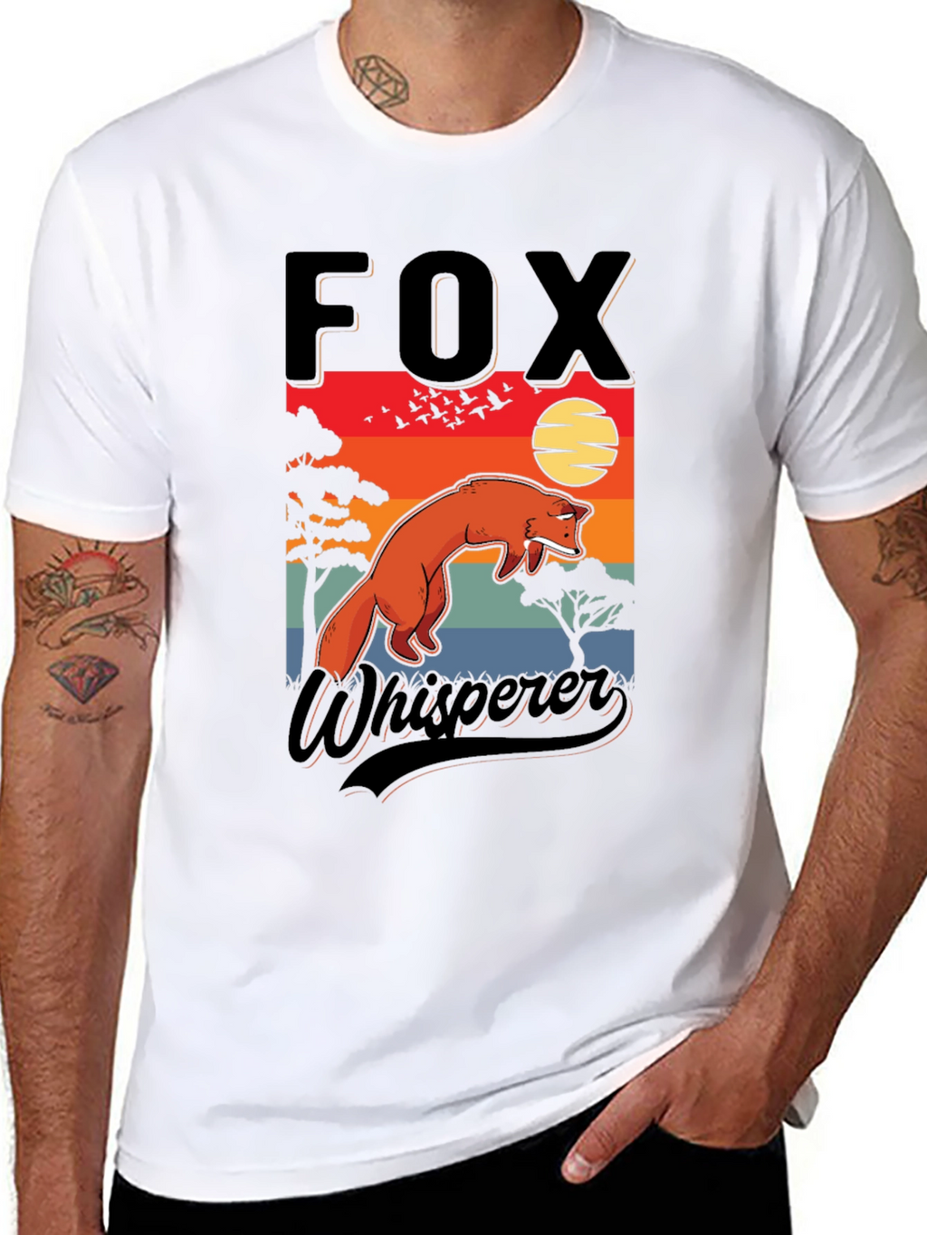 Fox Whisperer Graphic T-Shirt - Nature Inspired Design