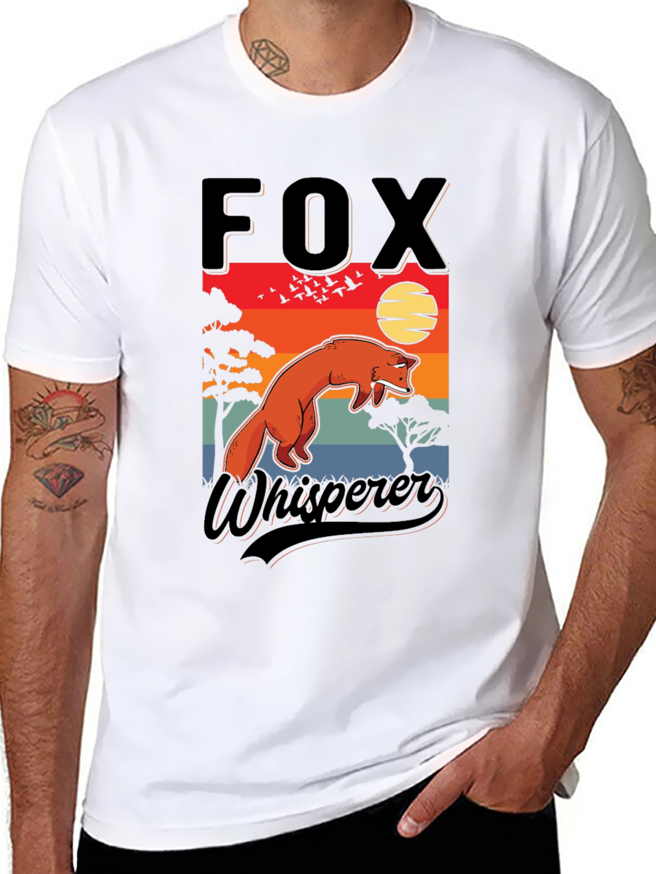 Fox Whisperer Graphic T-Shirt - Nature Inspired Design