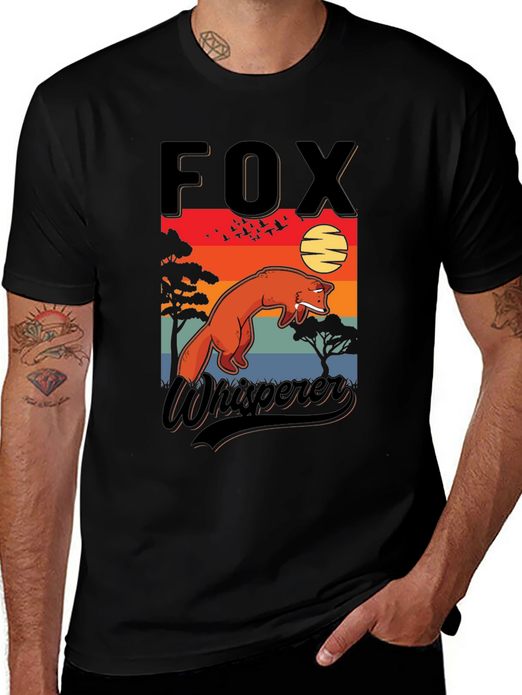 Fox Whisperer Graphic T-Shirt - Nature Inspired Design