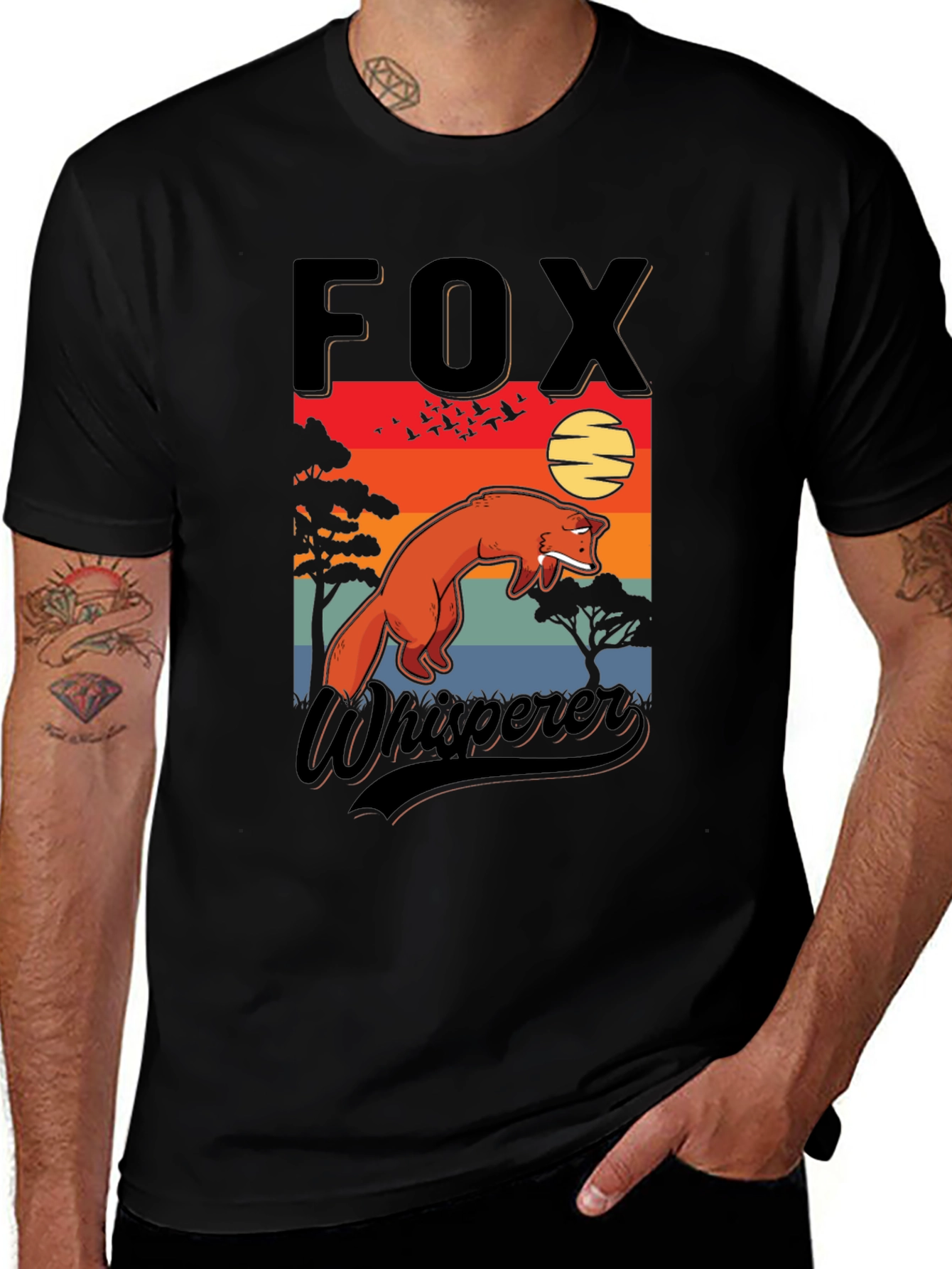 Fox Whisperer Graphic T-Shirt - Nature Inspired Design