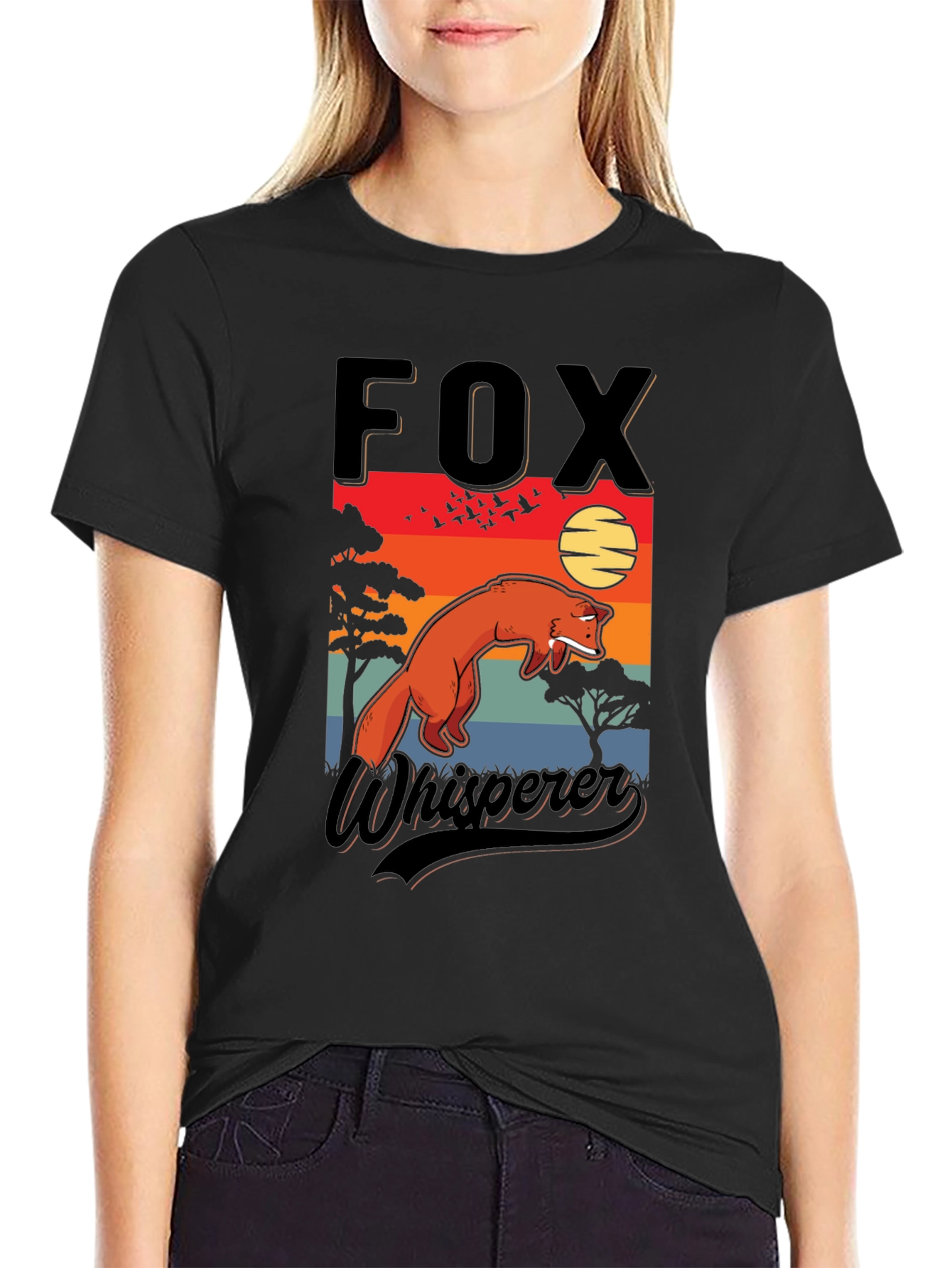 Fox Whisperer Graphic T-Shirt - Nature Inspired Design