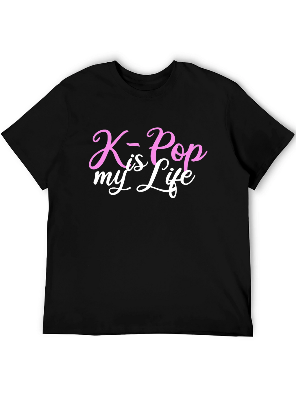 K-Pop is My Life Graphic Tee - Black