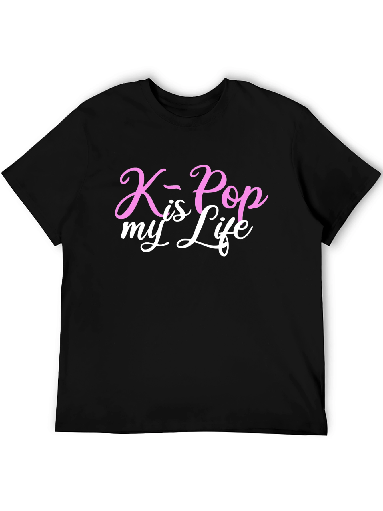 K-Pop is My Life Graphic Tee - Black