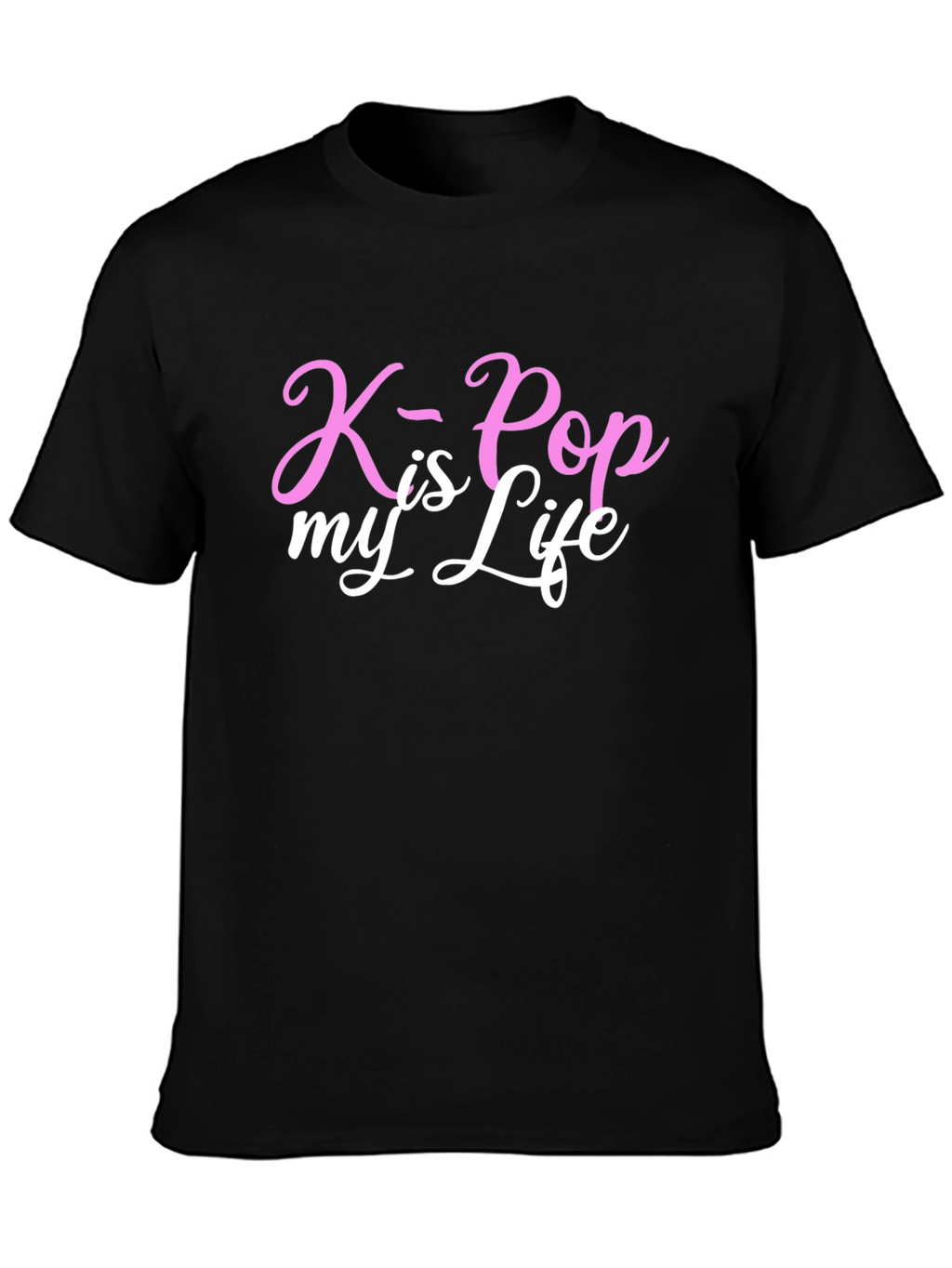 K-Pop is My Life Graphic Tee - Black