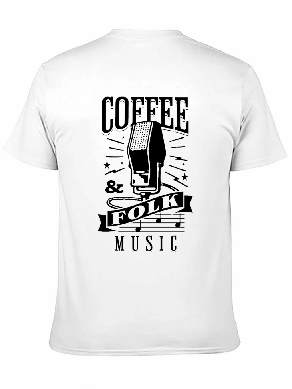 Coffee & Folk Music Graphic Tee