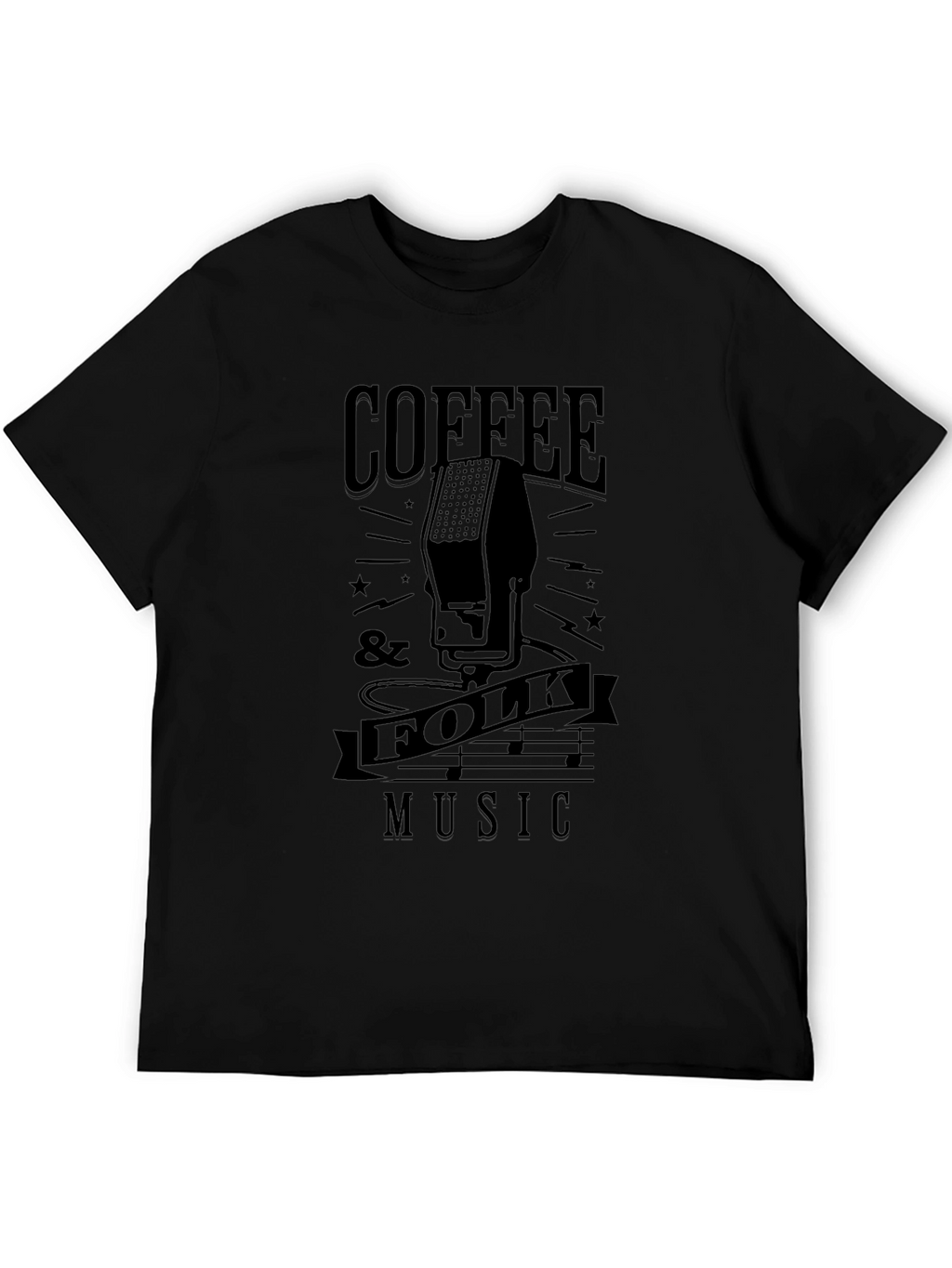 Coffee & Folk Music Graphic Tee