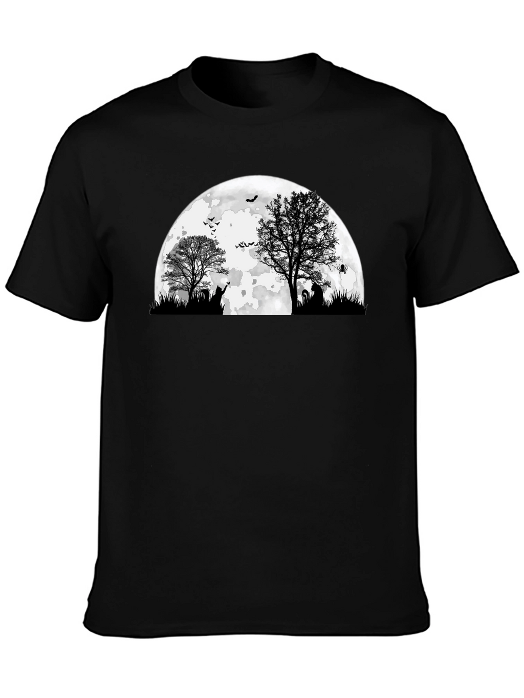 Spooky Halloween Moon Graphic Tee