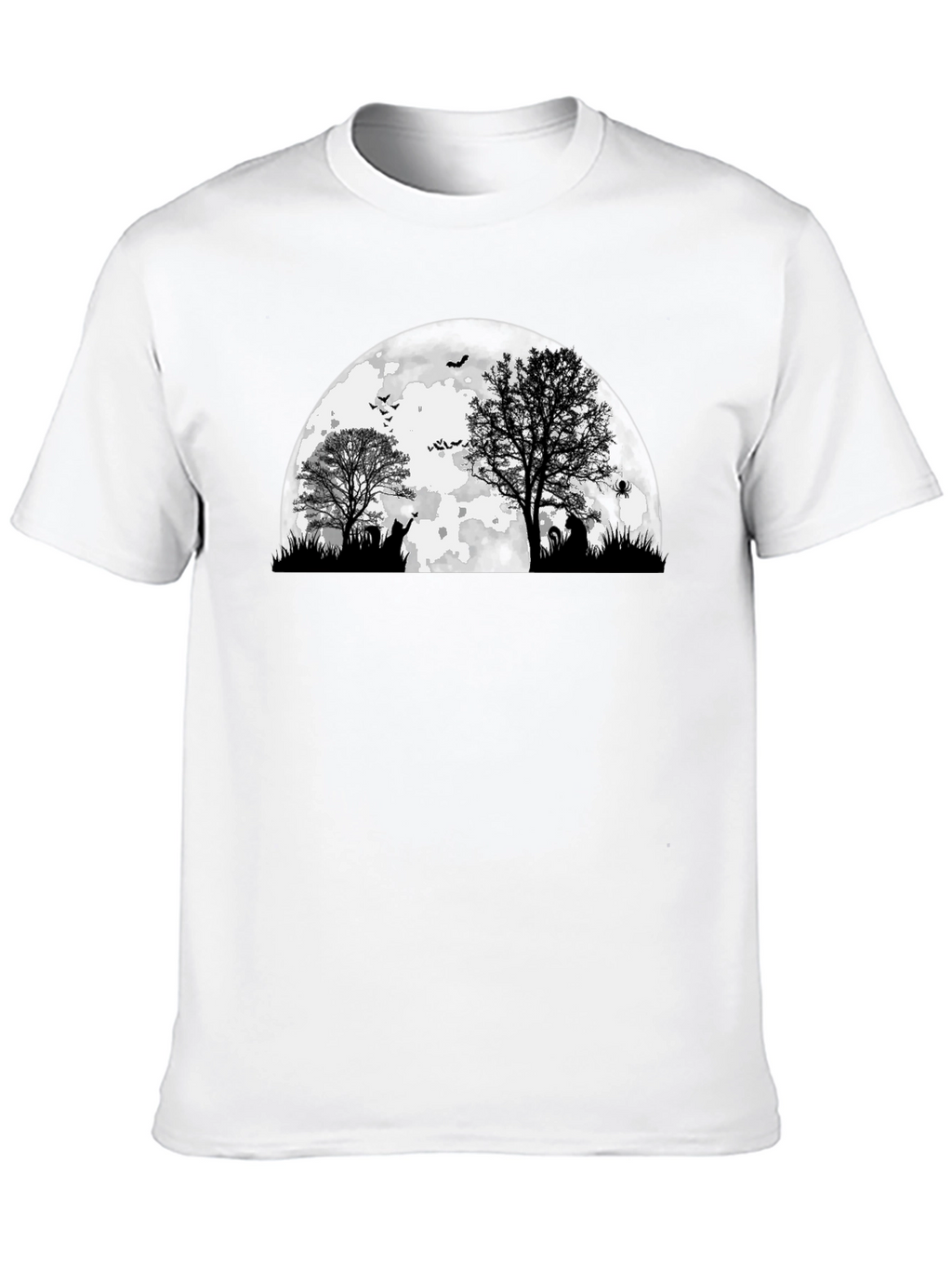 Spooky Halloween Moon Graphic Tee