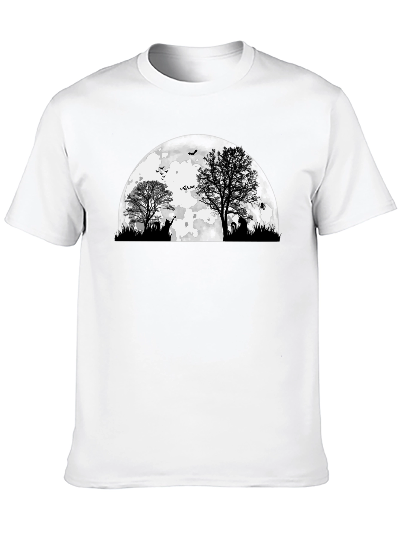Spooky Halloween Moon Graphic Tee