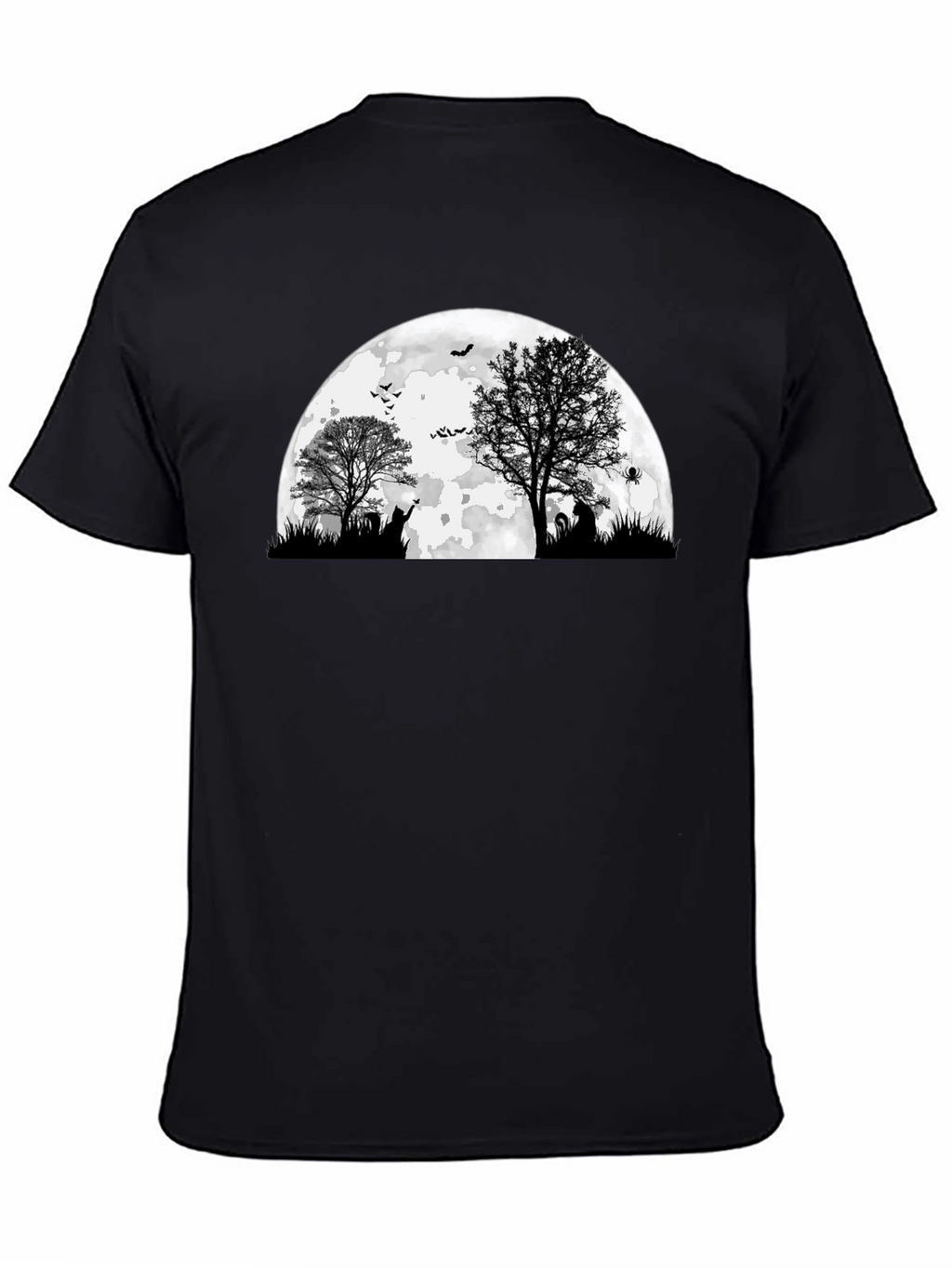 Spooky Halloween Moon Graphic Tee