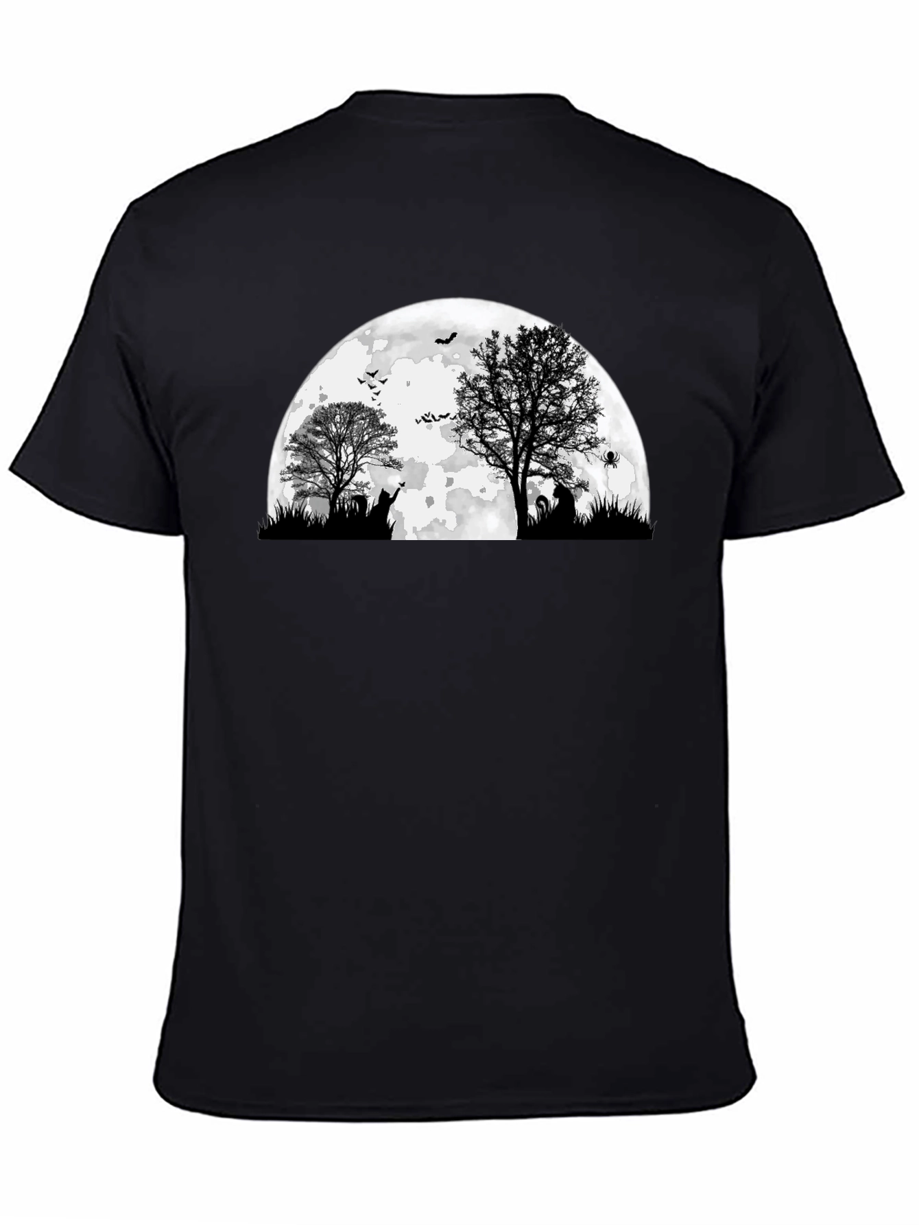 Spooky Halloween Moon Graphic Tee
