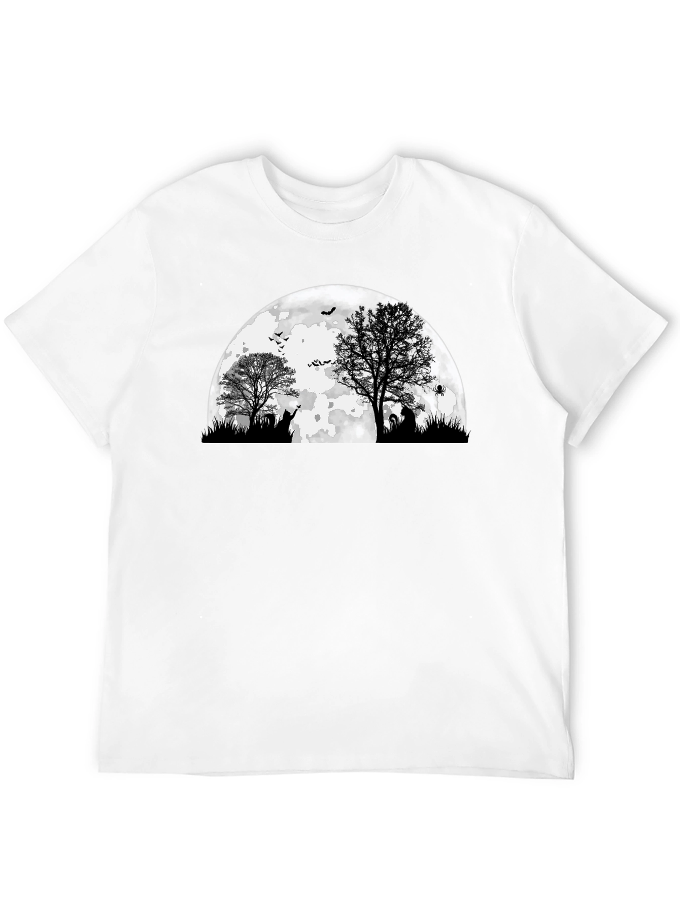 Spooky Halloween Moon Graphic Tee
