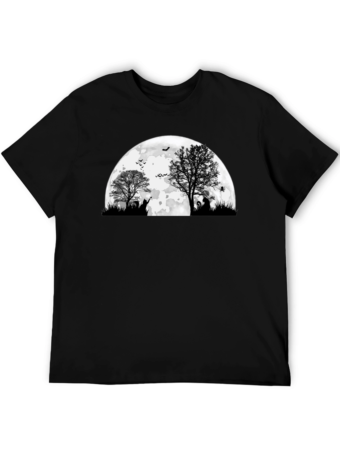 Spooky Halloween Moon Graphic Tee