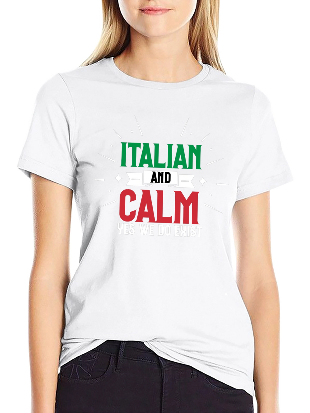 Italian and Calm T-Shirt - Funny Italian Pride Tee