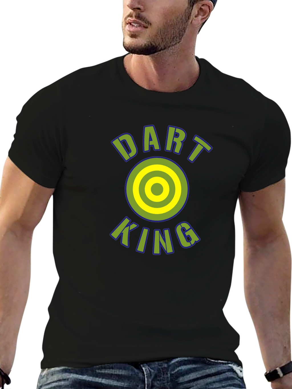 Dart King Graphic T-Shirt - Cool Casual Tee