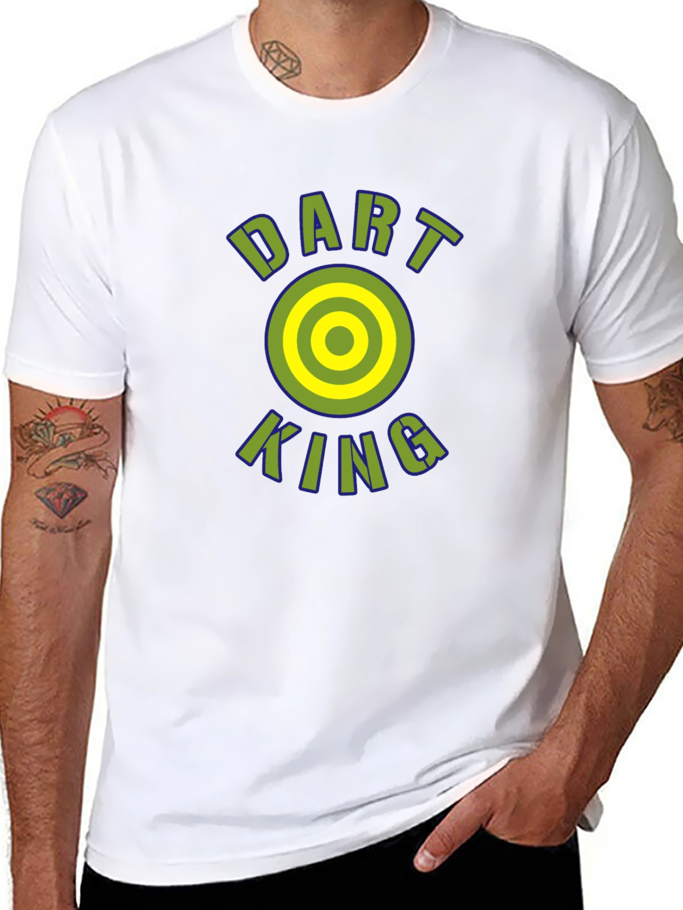 Dart King Graphic T-Shirt - Cool Casual Tee