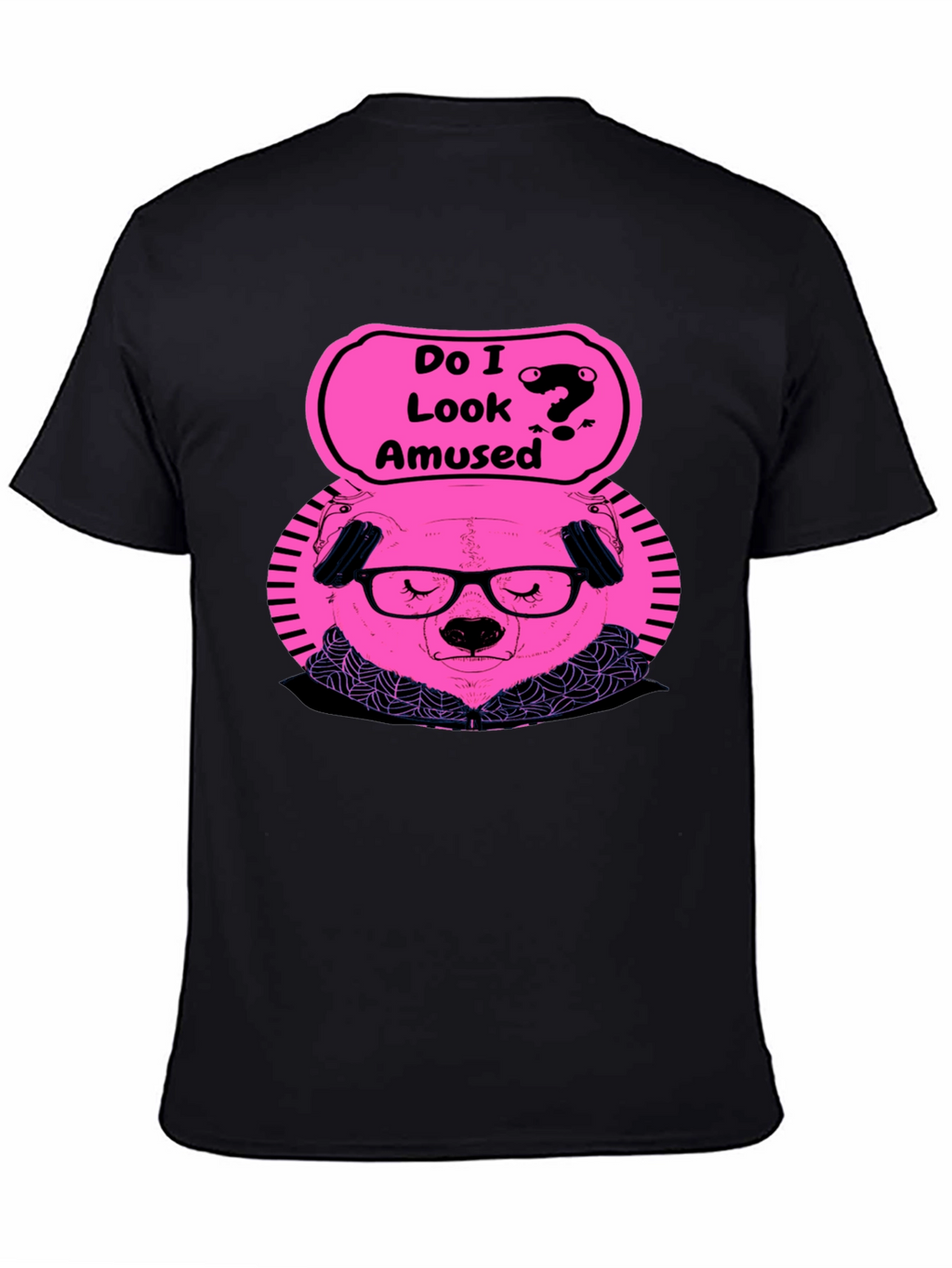 Amused Bear Graphic T-Shirt - Quirky Style