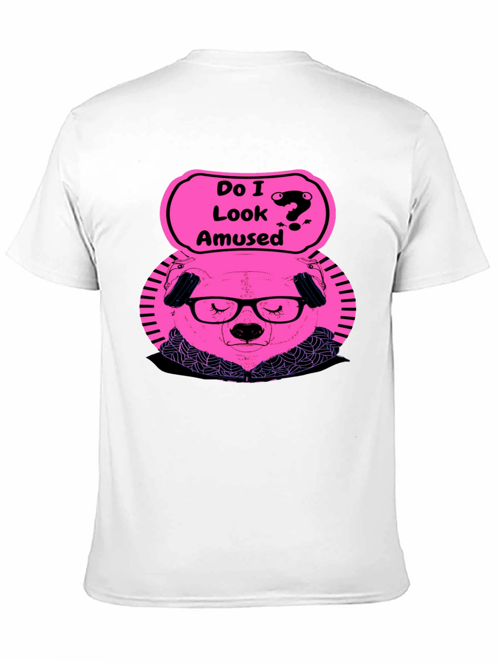 Amused Bear Graphic T-Shirt - Quirky Style