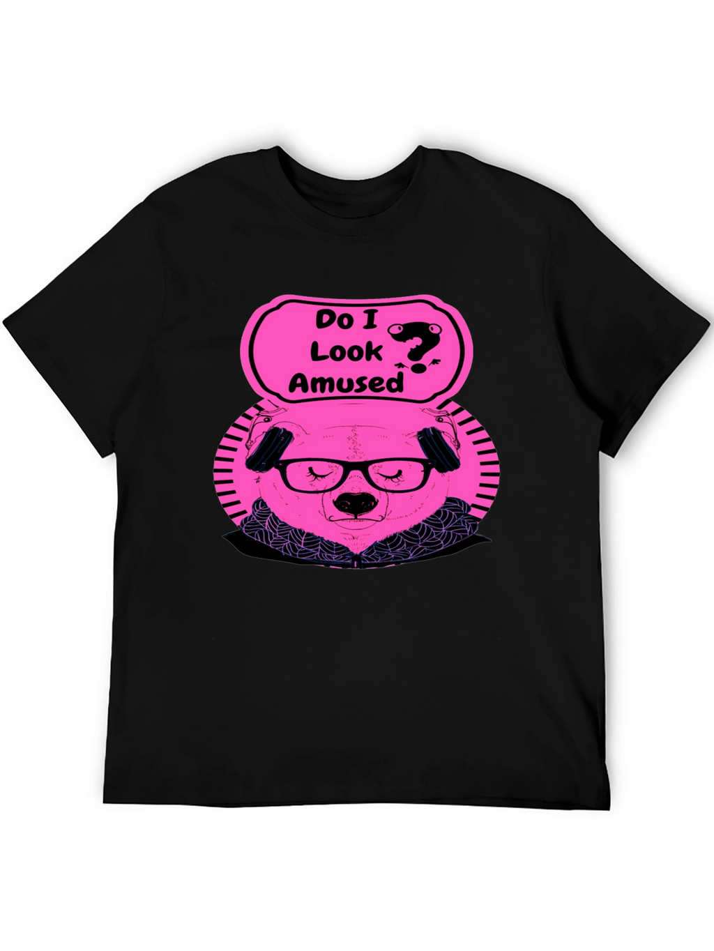 Amused Bear Graphic T-Shirt - Quirky Style