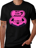 Amused Bear Graphic T-Shirt - Quirky Style