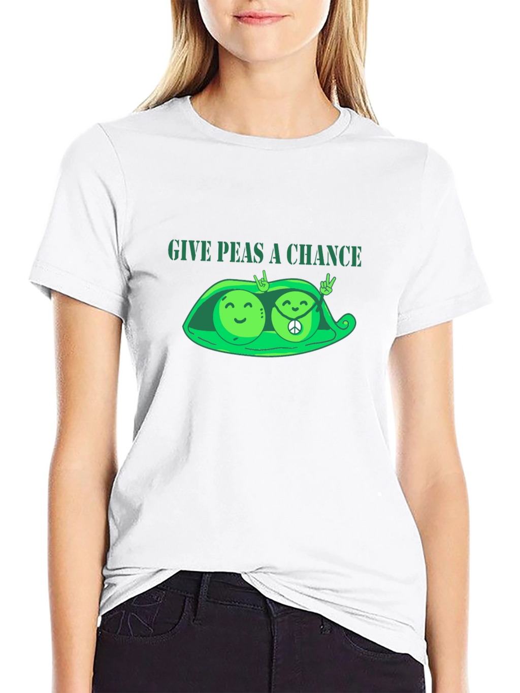 Give Peas a Chance T-Shirt - Peace & Love