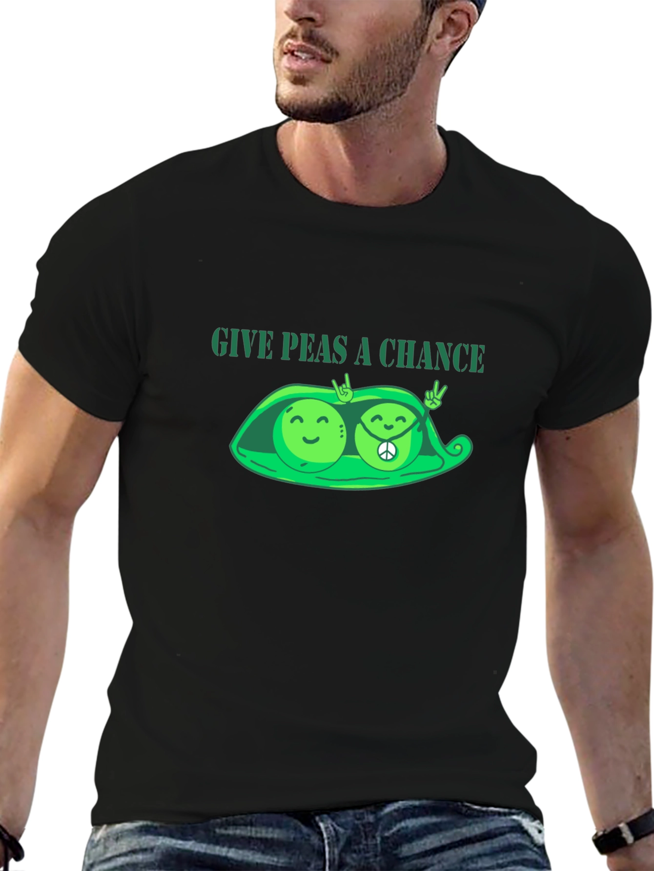 Give Peas a Chance T-Shirt - Peace & Love