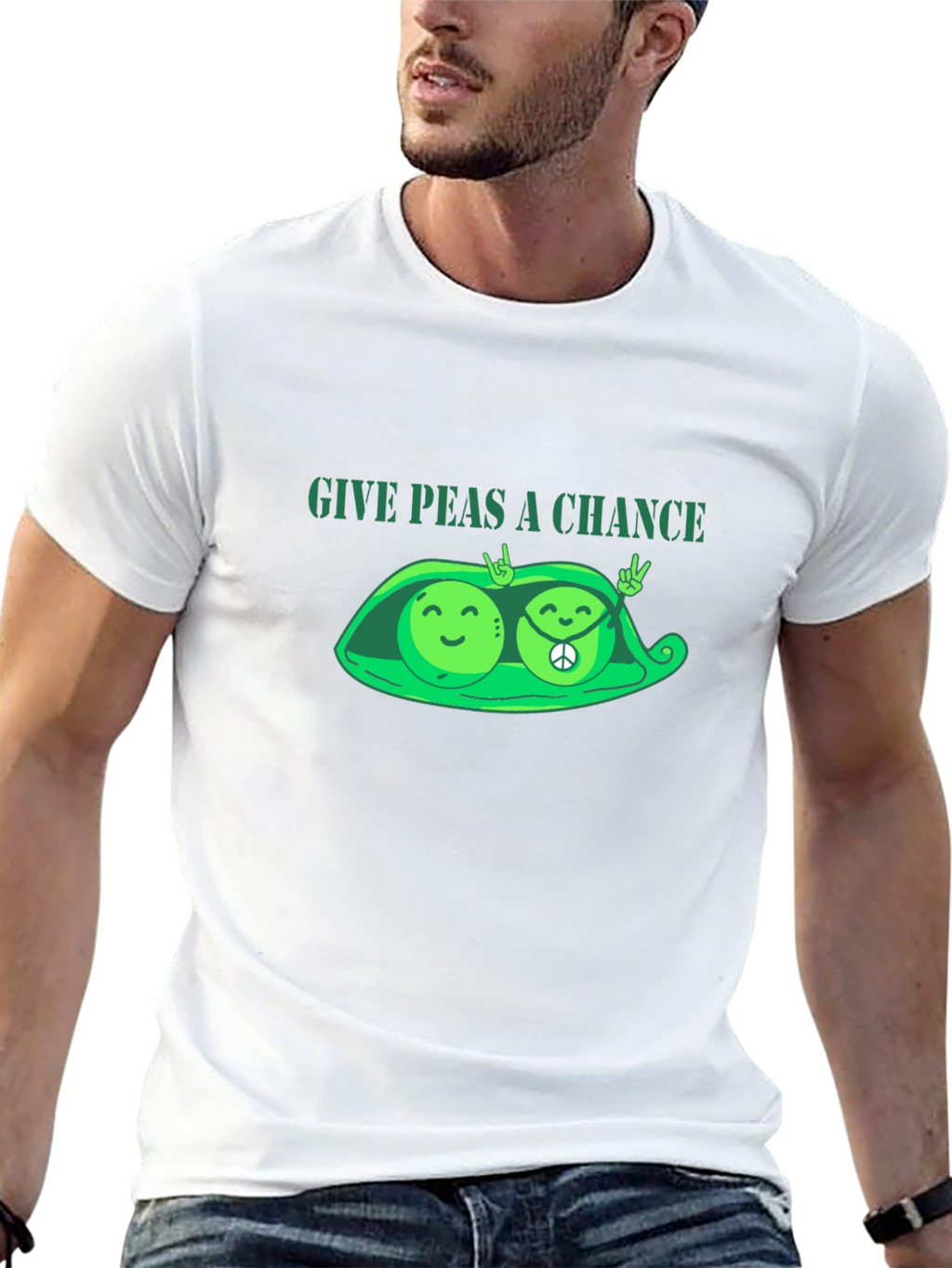 Give Peas a Chance T-Shirt - Peace & Love