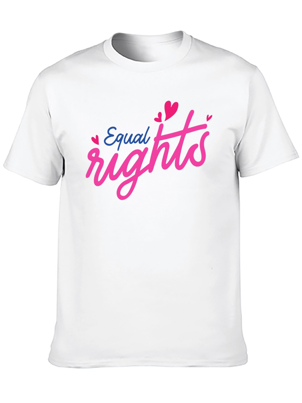 Equal Rights Heart Graphic Black T-Shirt