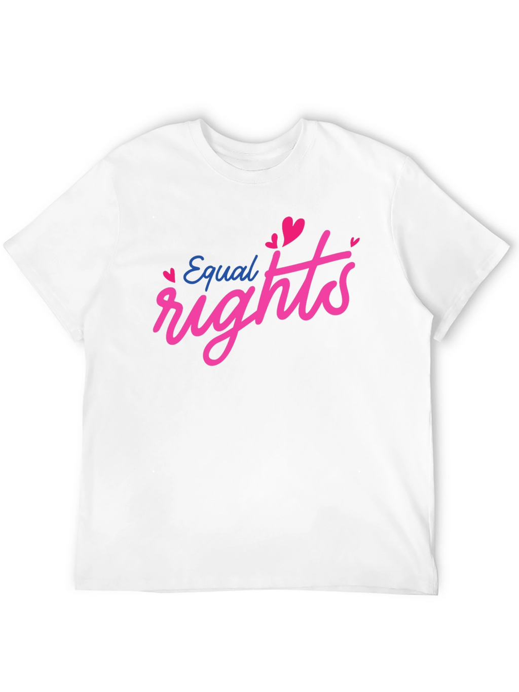 Equal Rights Heart Graphic Black T-Shirt
