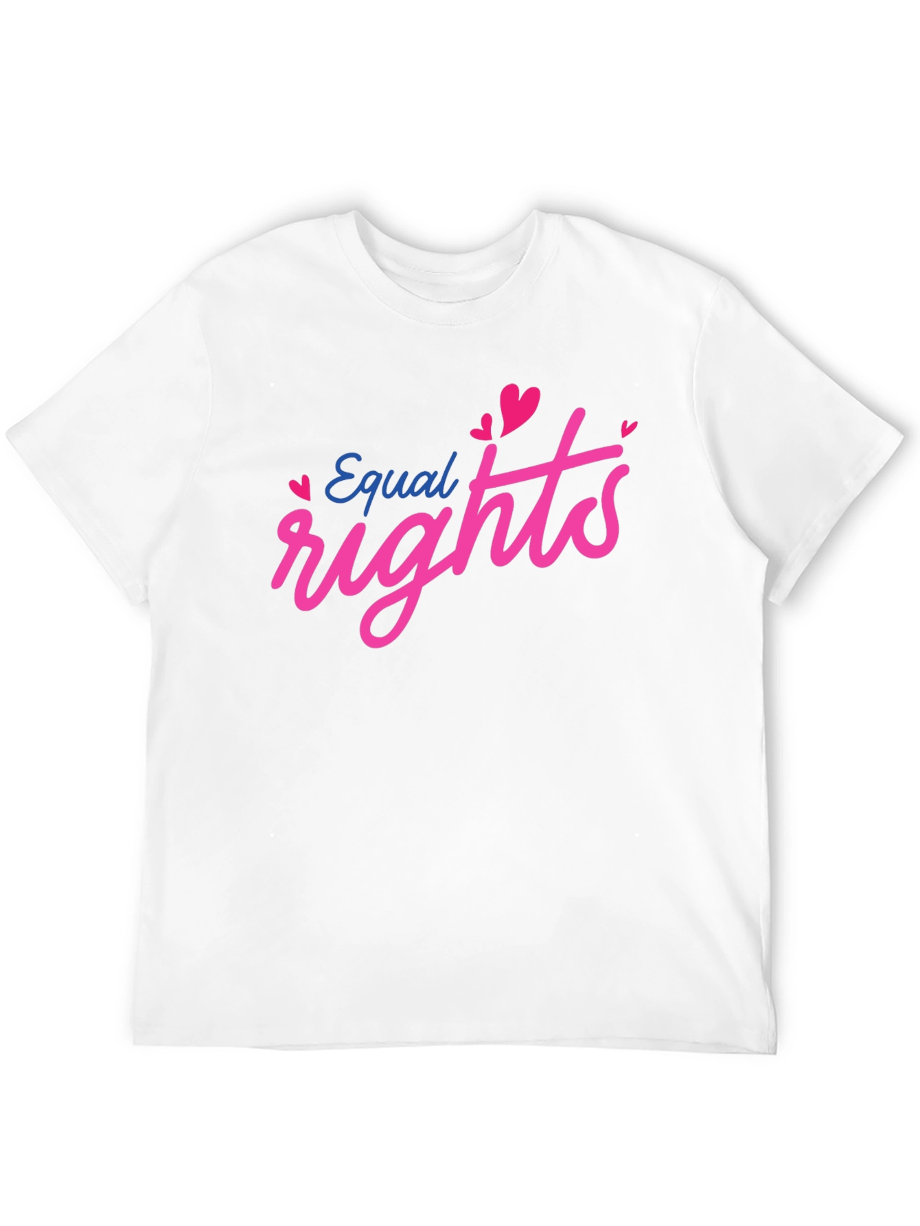 Equal Rights Heart Graphic Black T-Shirt