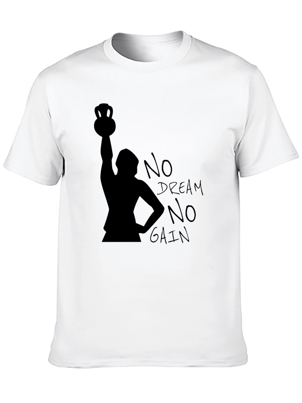 No Dream No Gain Black T-Shirt - Weightlifting Motivation