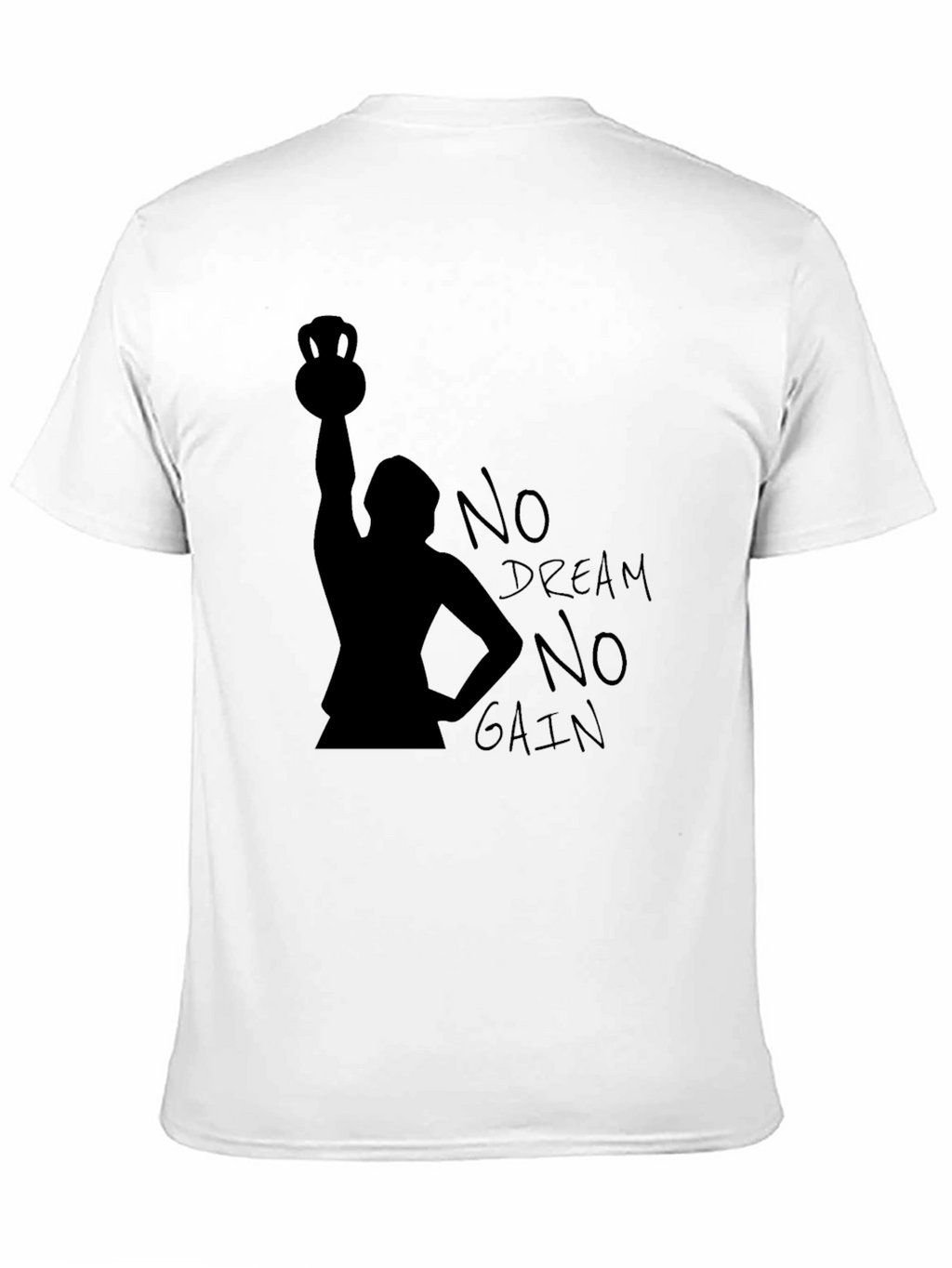 No Dream No Gain Black T-Shirt - Weightlifting Motivation