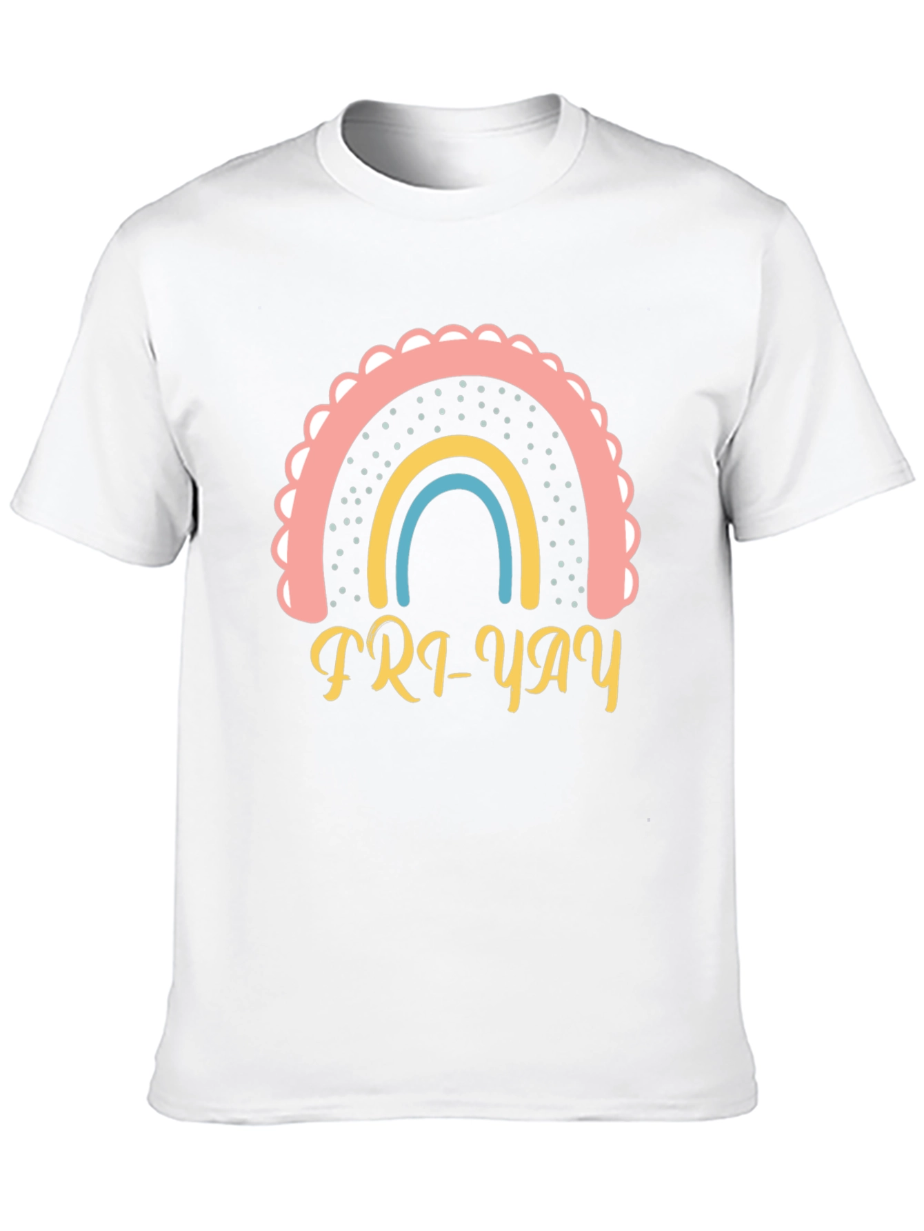 Fri-Yay Rainbow T-Shirt - Weekend Vibes!