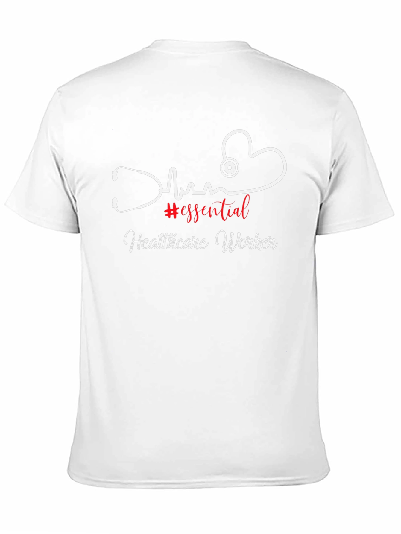 Essential Healthcare Worker Black Graphic T-Shirt